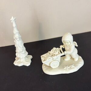 Vintage Snowbabies “There is Another One” +”Starry Pines”Tree Holiday  Figurines